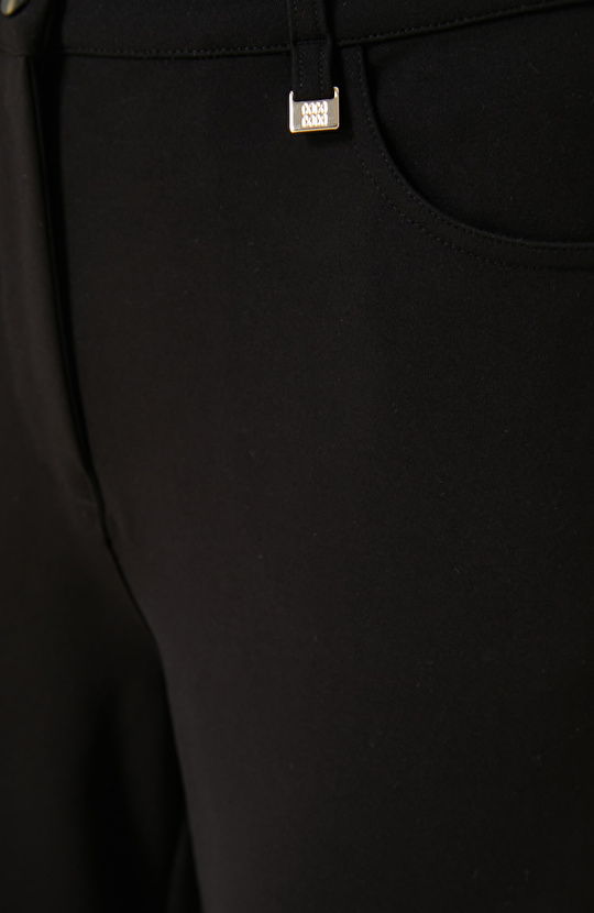 Siyah N-Tech Örme 5 Cep Eşofman Altı