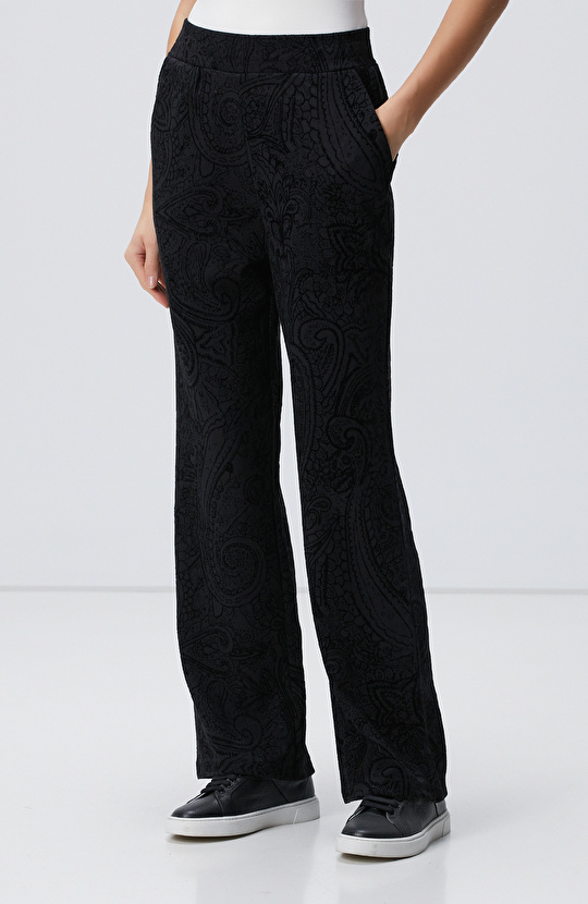 Siyah Baskılı Eşofman