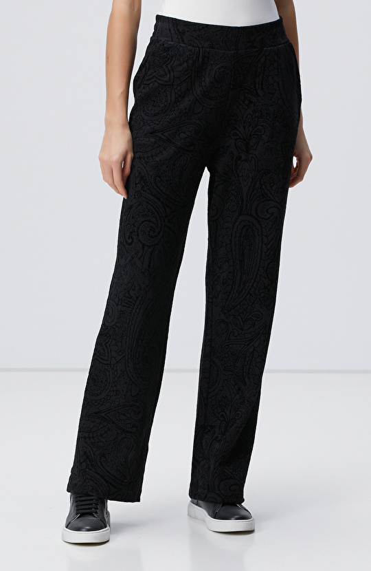 Siyah Baskılı Eşofman