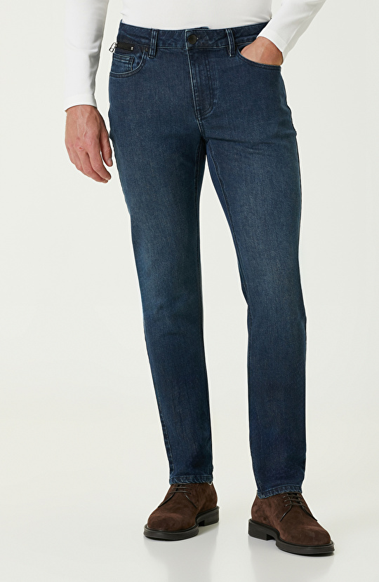 Lacivert Denim Pantolon