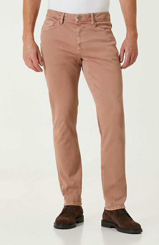 Somon Rengi Denim Pantolon