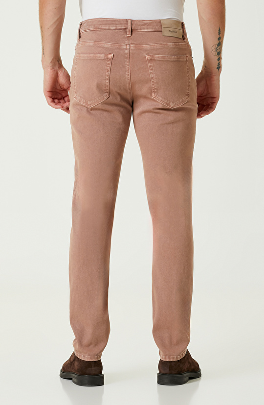 Somon Rengi Denim Pantolon