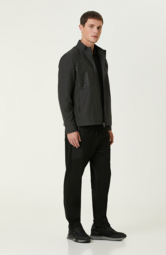 Siyah Polo Yaka SweaTshirt