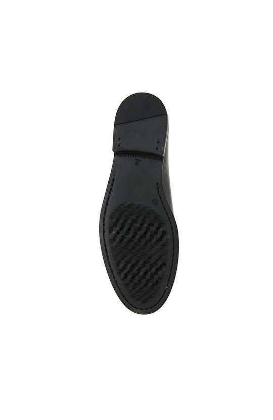 Siyah Kadın Deri Loafer