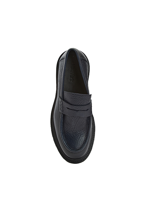 Lacivert Erkek Deri Loafer