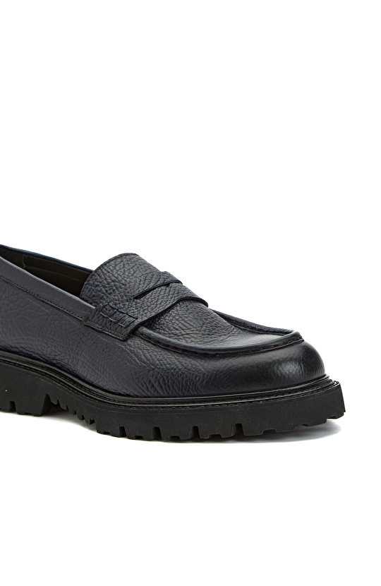 Lacivert Erkek Deri Loafer