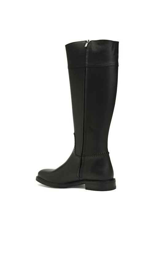 Siyah Kadın Deri Çizme