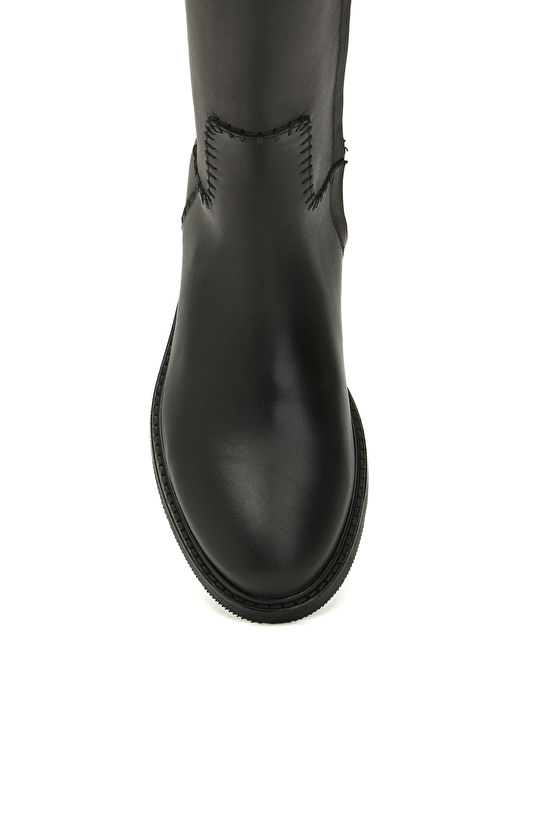 Siyah Kadın Deri Çizme