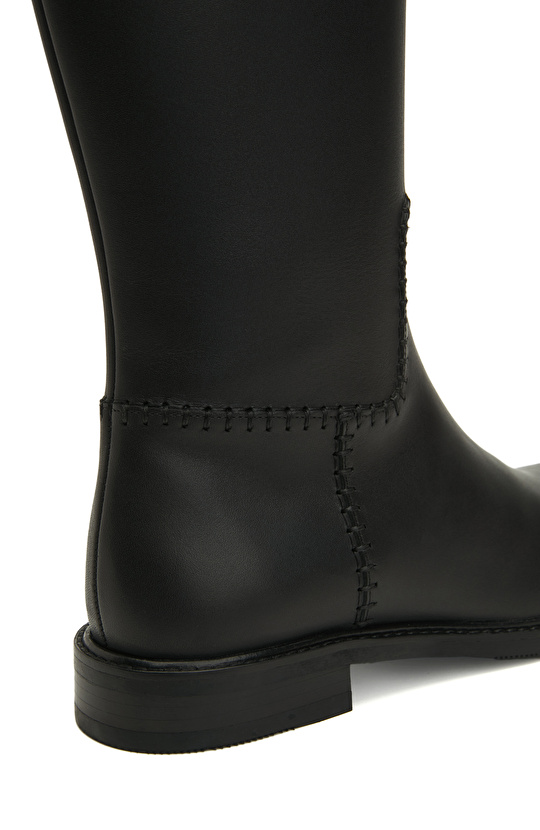 Siyah Kadın Deri Çizme