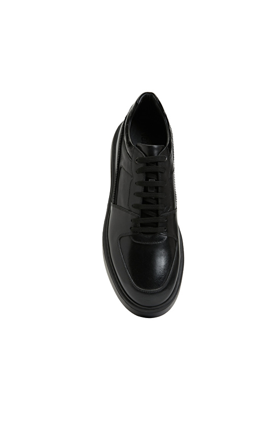 Siyah Erkek Deri Sneaker