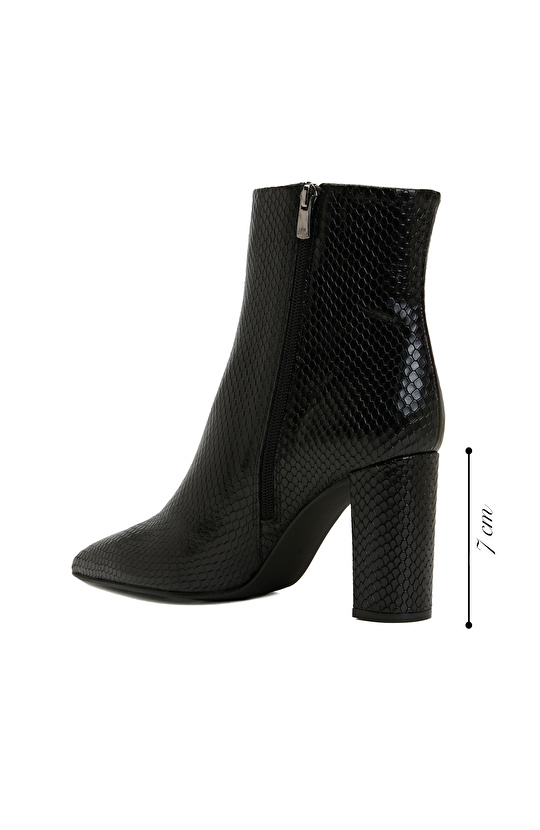 Siyah Kadın Deri Bot