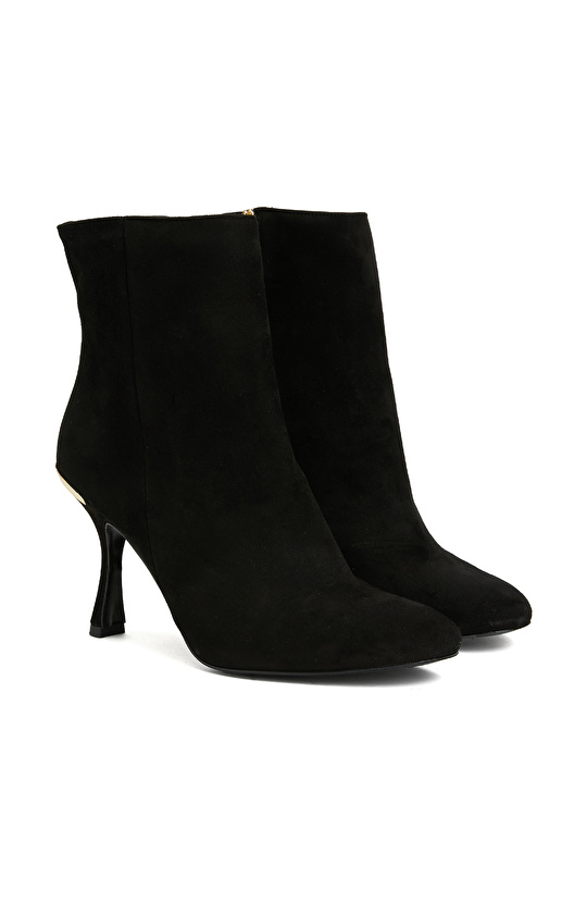 Siyah Kadın Deri Bot