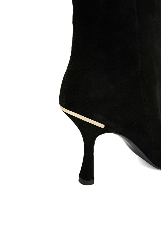 Siyah Kadın Deri Bot