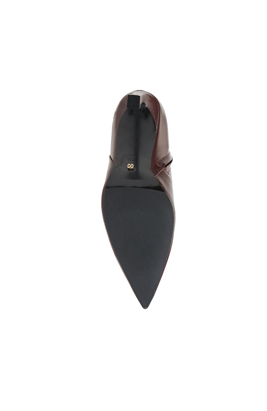 Bordo Kadın Deri Bot