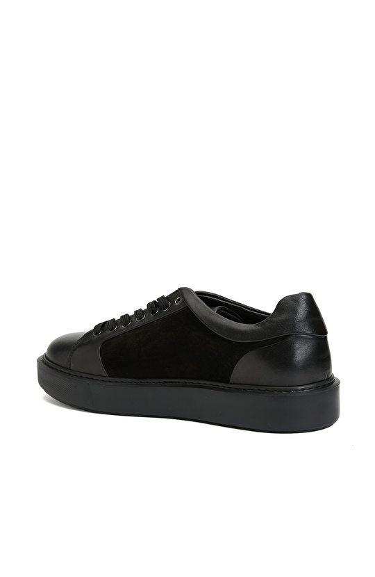Siyah Erkek Deri Sneaker