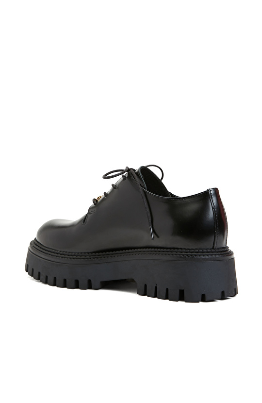 Siyah Kadın Deri Ayakkabı