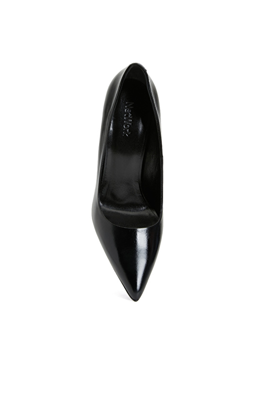 Siyah Kadın Deri Stiletto