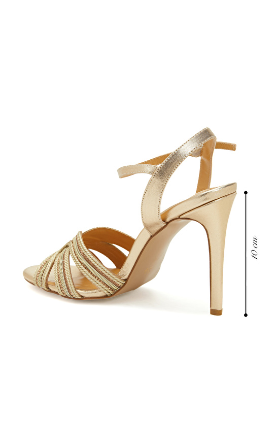 Gold Kadın Deri Sandalet