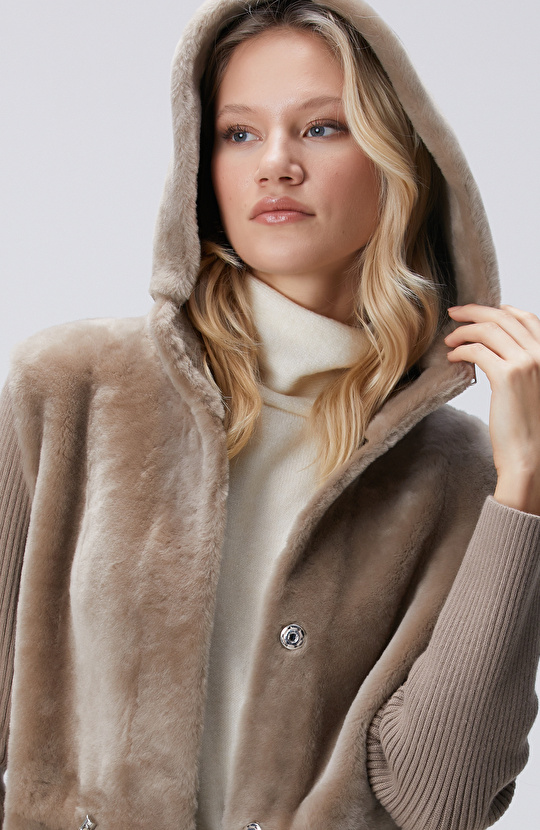 Vizon Kolları Trikolu Deri Kaban