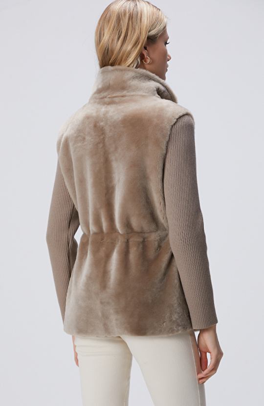 Vizon Kolları Trikolu Deri Kaban