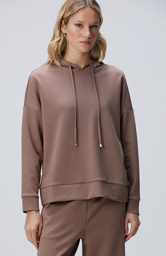 Vizon Kapüşonlu Sweatshirt