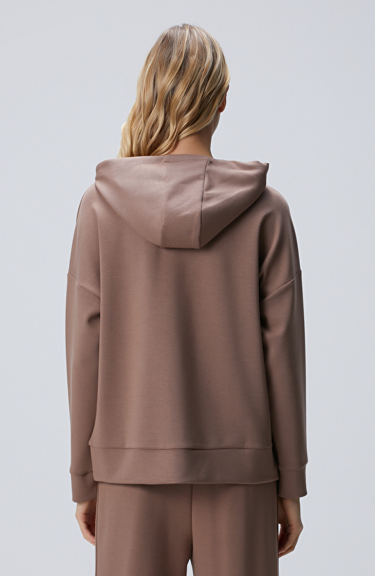 Vizon Kapüşonlu Sweatshirt