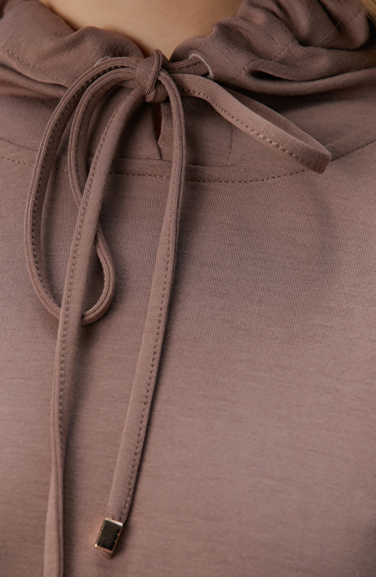 Vizon Kapüşonlu Sweatshirt