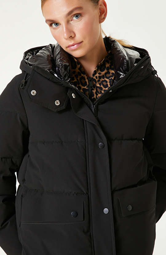 Siyah N-Tech Puffer Mont