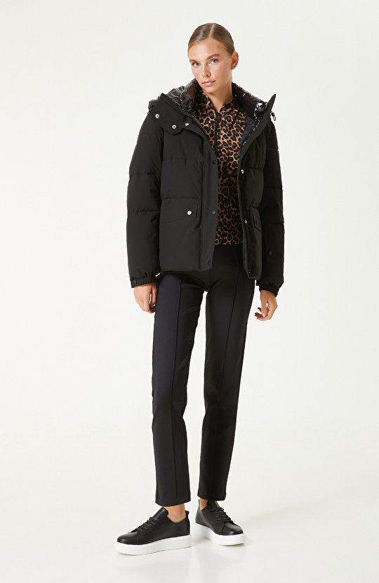 Siyah N-Tech Puffer Mont