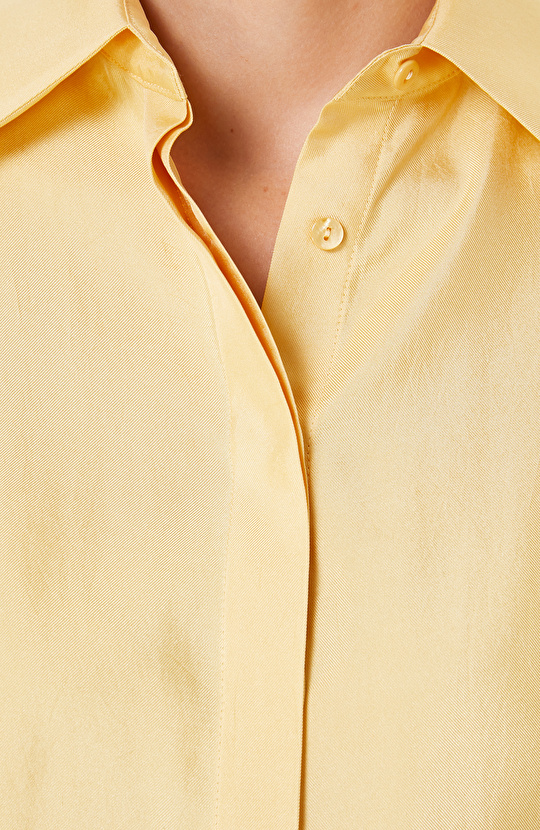 Sarı Limited İpek Twill Gömlek