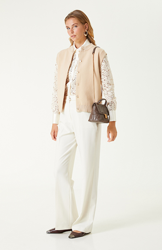 Pudra Rengi Limited Dantel Gömlek 