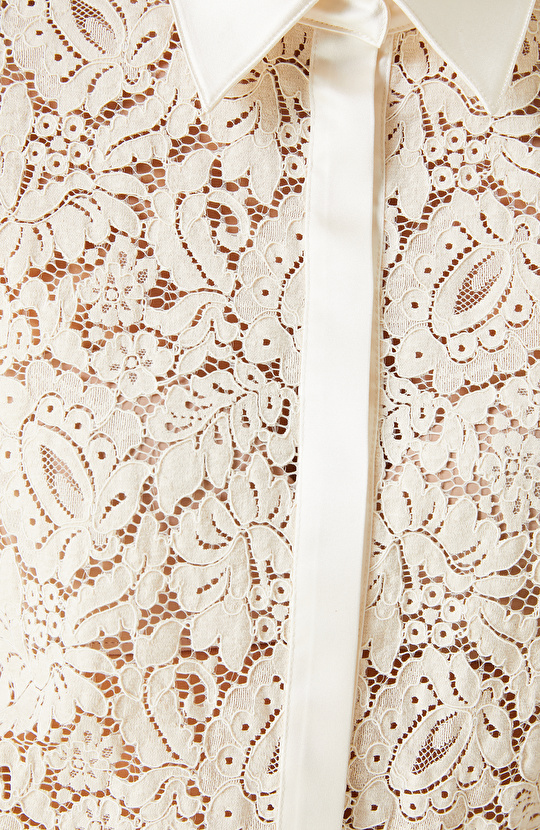 Pudra Rengi Limited Dantel Gömlek 