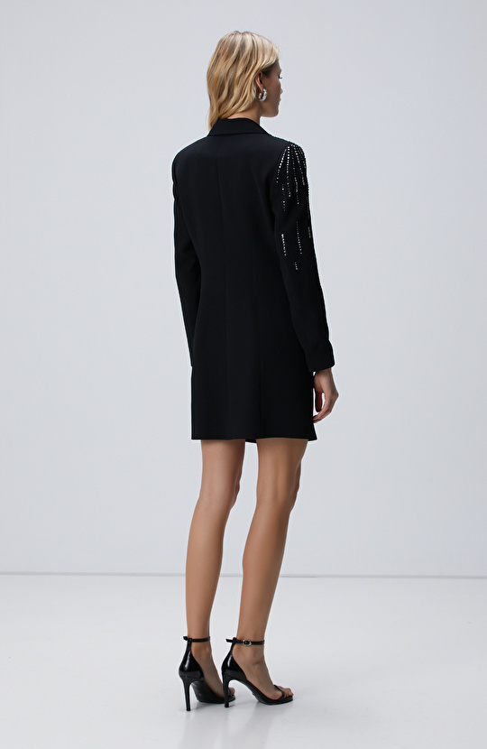 Siyah Mini Abiye Elbise
