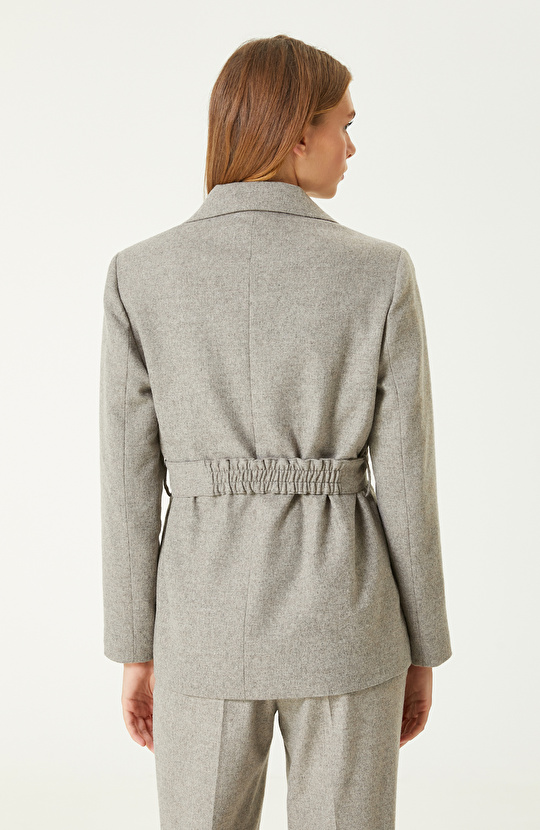 Vizon Yün Karışımlı Ceket