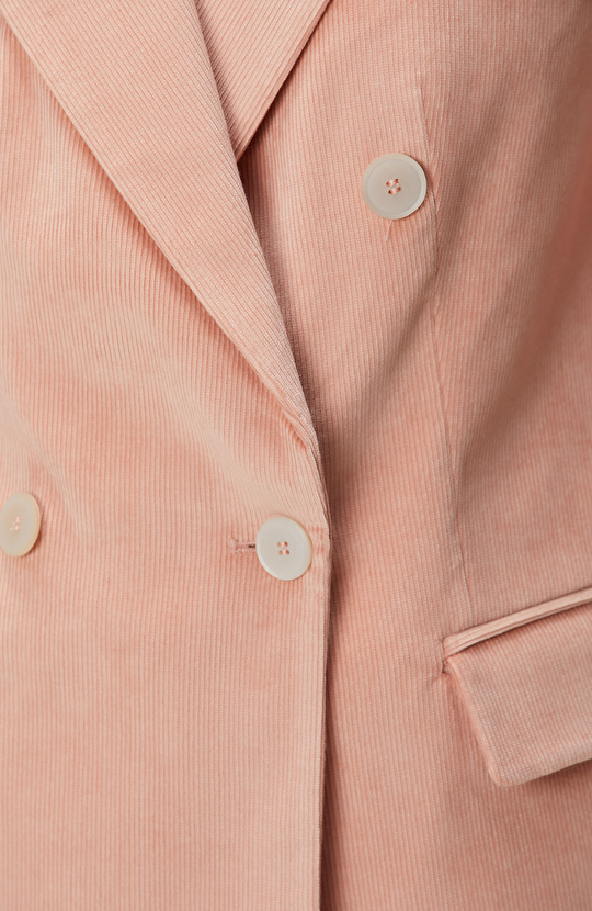 Pembe Limited Fitilli Kadife Ceket