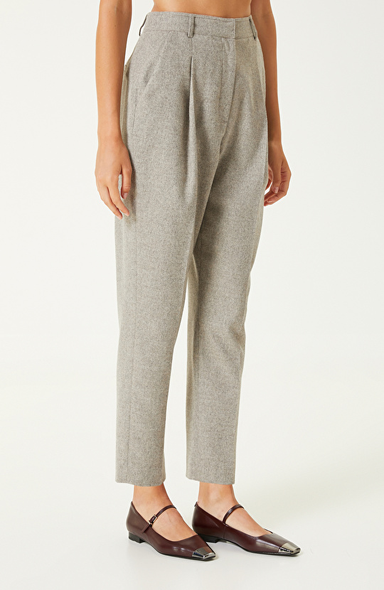 Vizon Yün Karışımlı Pantolon