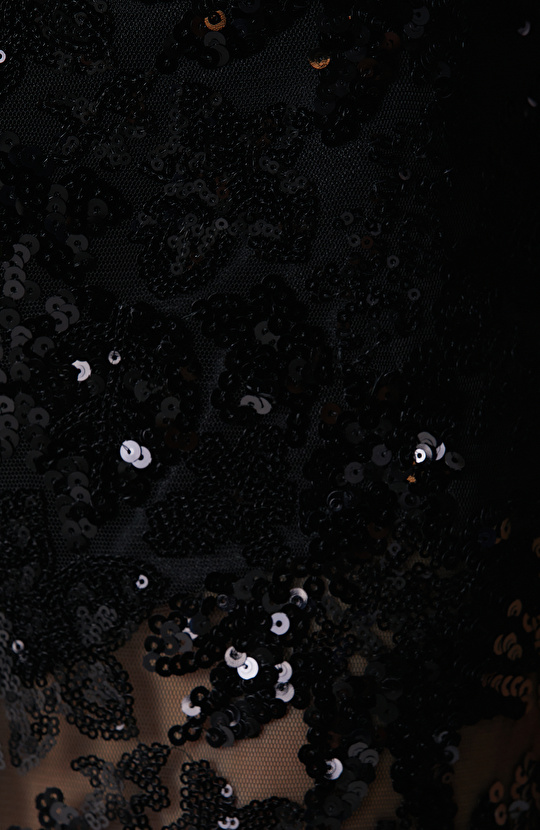 Siyah Payetli Pantolon