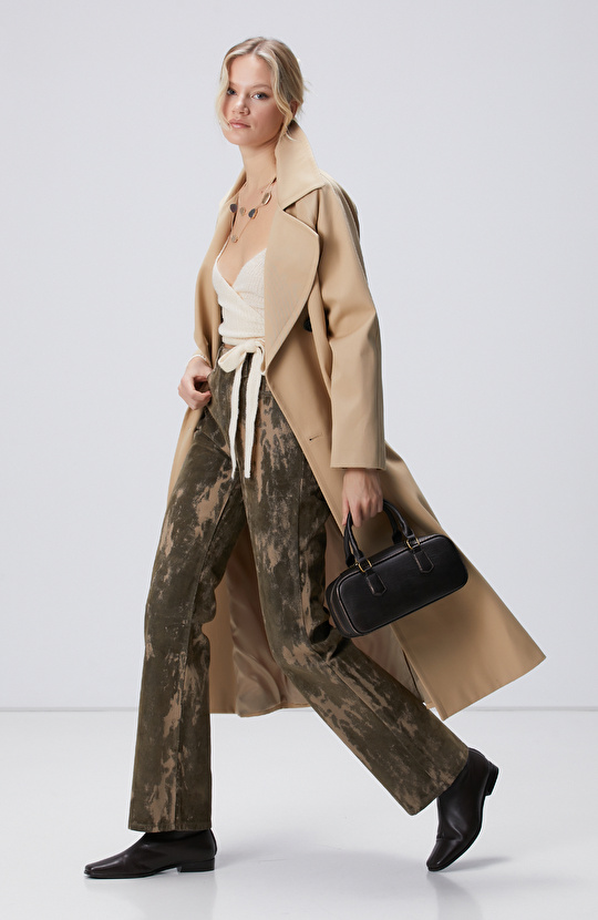 Bej Kruvaze Trençkot