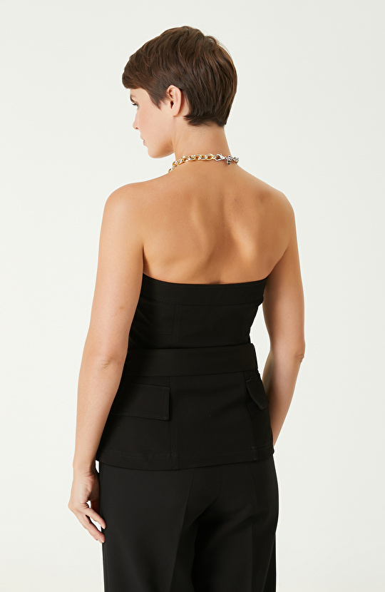 Siyah Kemerli Büstiyer