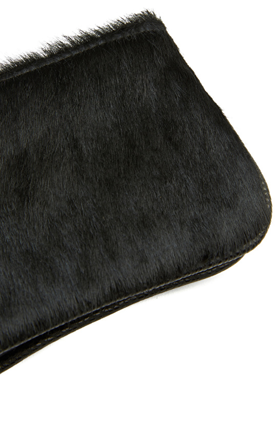 Siyah Hayvan Desenli Kadın Cüzdan