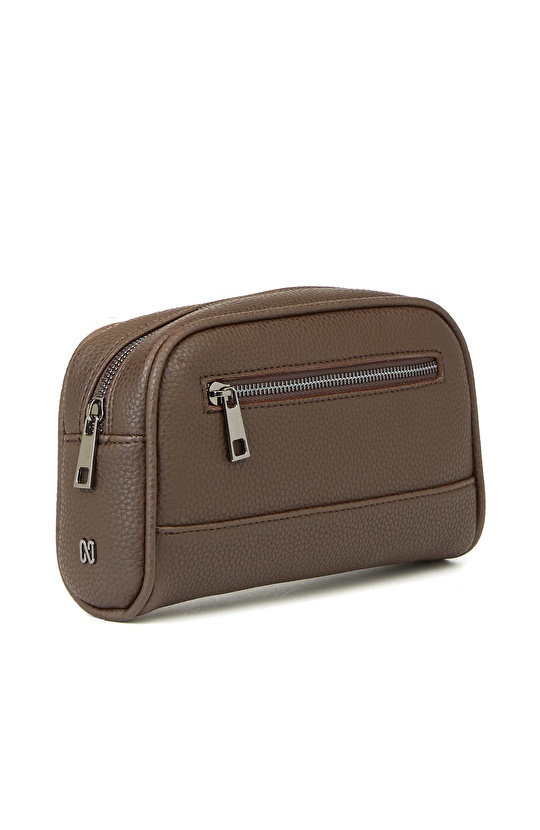 Kahverengi Erkek Kozmetik Çantası