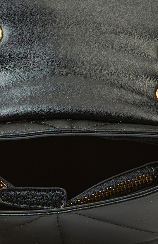 Siyah Kapitoneli Kadın Çanta