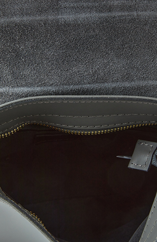 Gri Kadın Deri Çanta