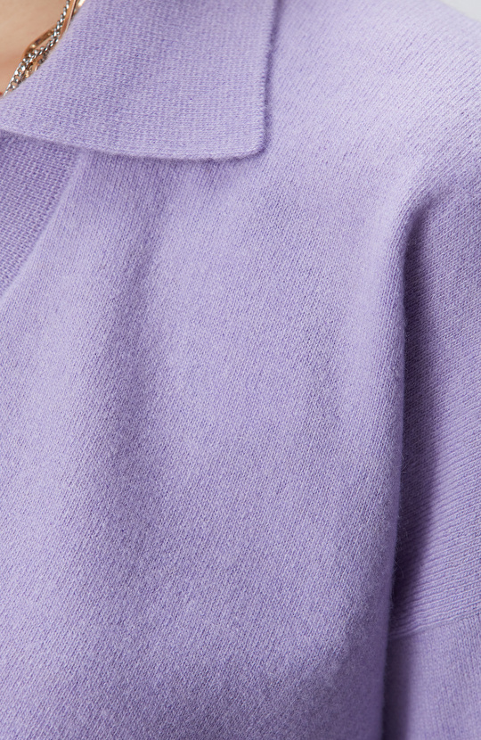 Lila Limited Yün Kaşmir Karışımlı Kazak