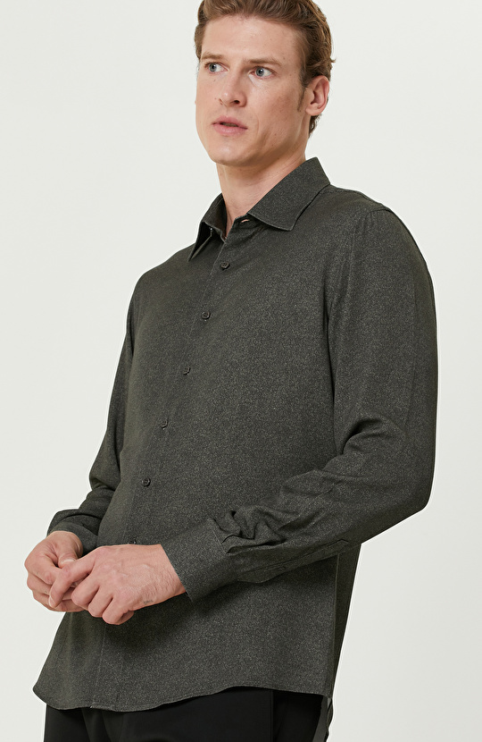 Haki Comfort Fit Gömlek