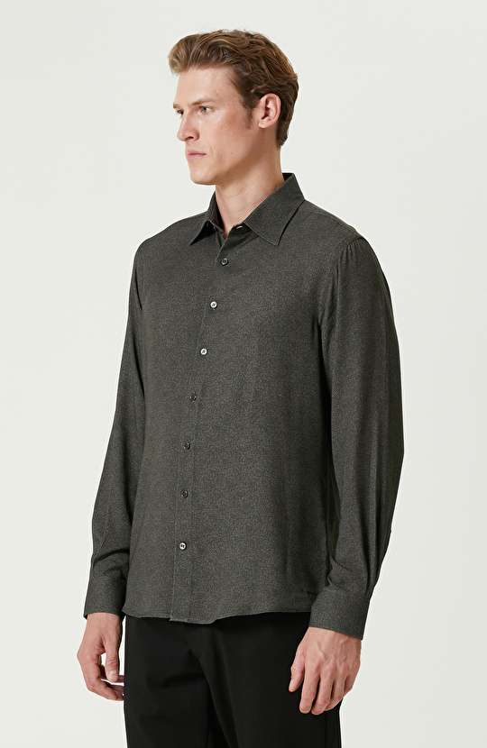 Haki Comfort Fit Gömlek