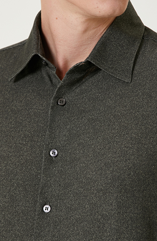 Haki Comfort Fit Gömlek