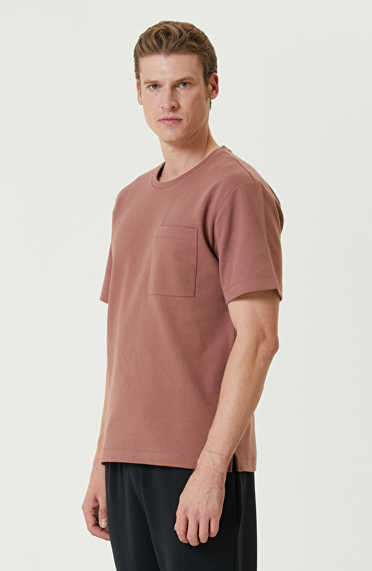 Gül Kurusu Cepli Tshirt