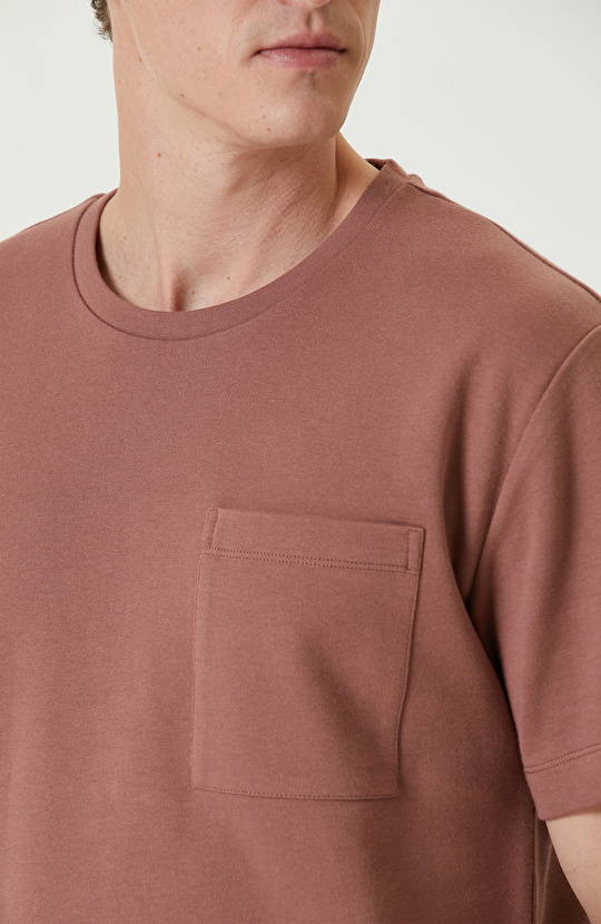 Gül Kurusu Cepli Tshirt