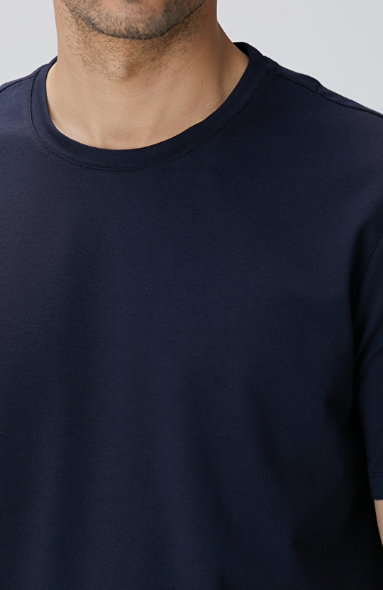 N-Tech Lacivert Basic T-shirt